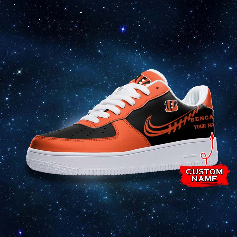Ideafootwear Cincinnati Bengals NFL Air Low-Top Sneakers Shoes For Men And Women
