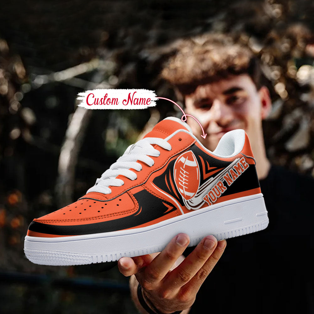 Ideafootwear Cincinnati Bengals NFL Air Low-Top Sneakers Shoes For Men And Women