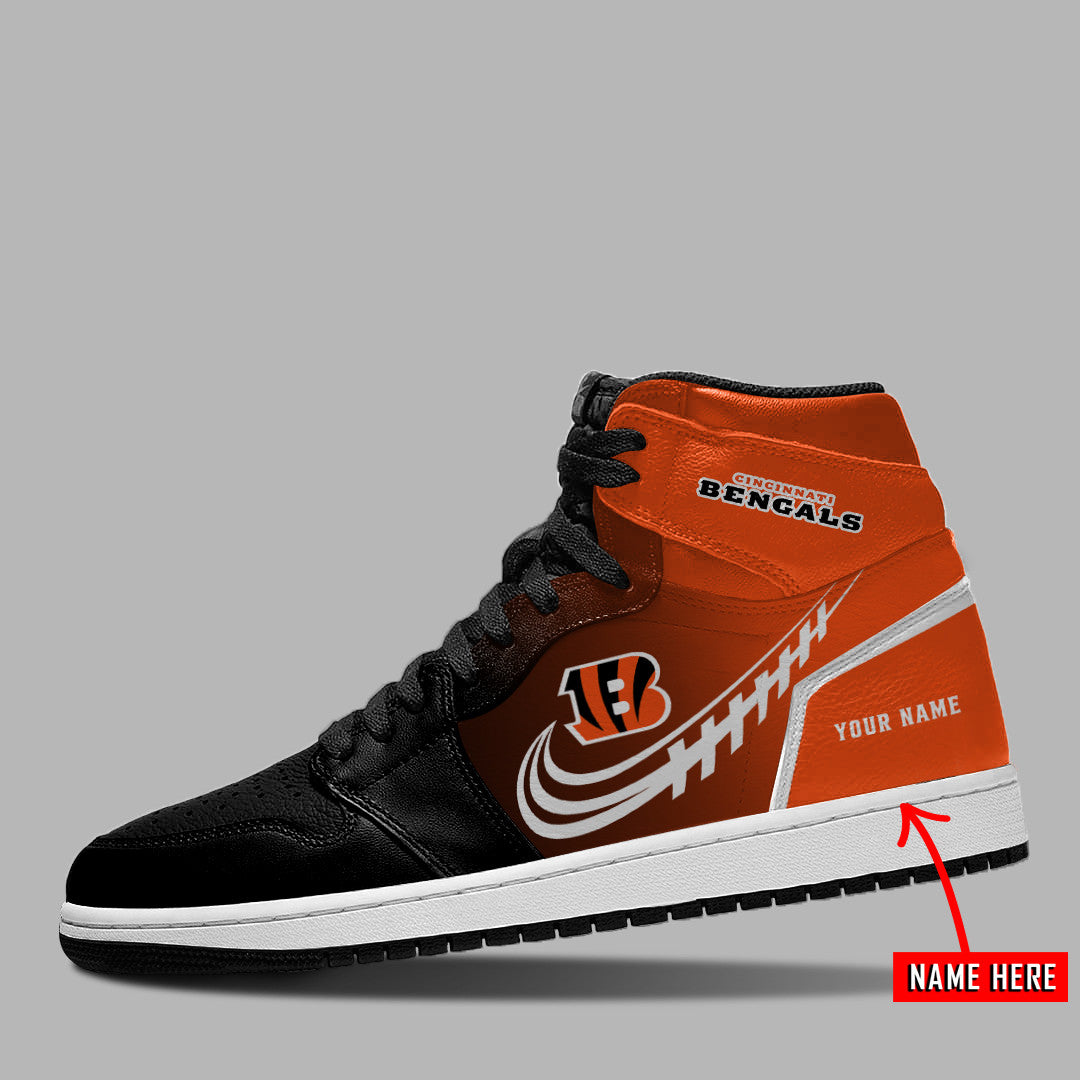 Ideafootwear Cincinnati Bengals NFL AJ1 High Sneakers Shoes For Men And Women