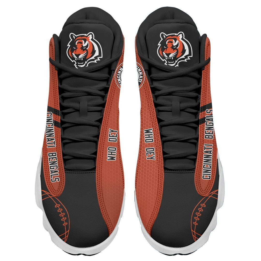 Ideafootwear Cincinnati Bengals NFL AJ13 Sneakers Shoes For Men And Women