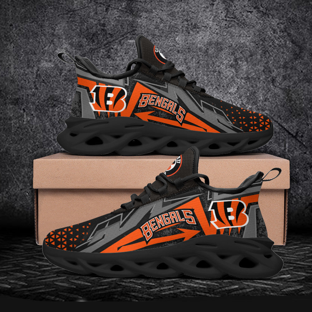 Ideafootwear Cincinnati Bengals NFL Max Soul Shoes Sneakers For Men And Women
