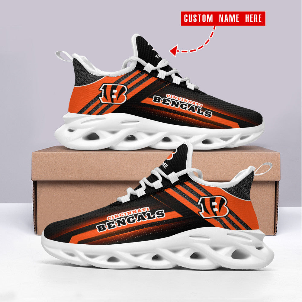 Ideafootwear Cincinnati Bengals NFL Max Soul Shoes Sneakers For Men And Women