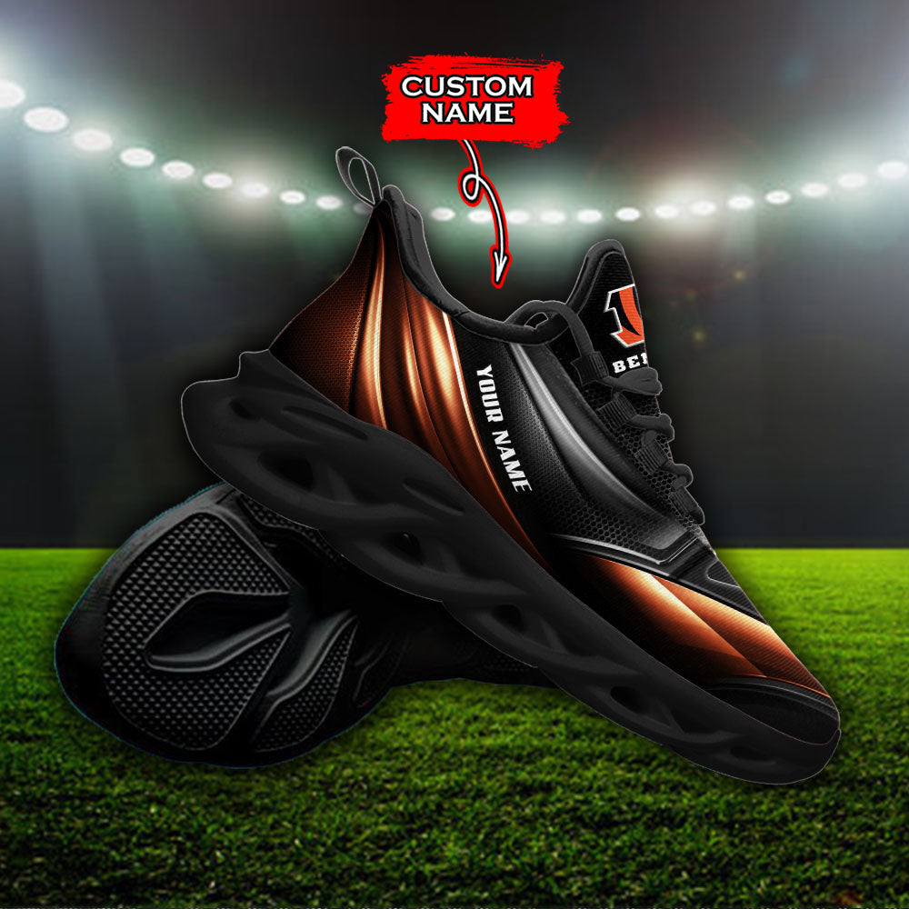 Ideafootwear Cincinnati Bengals NFL Max Soul Shoes Sneakers For Men And Women