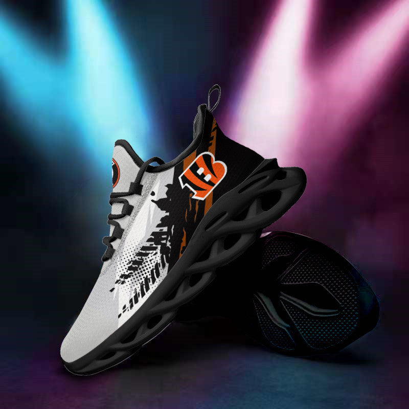 Ideafootwear Cincinnati Bengals NFL Max Soul Shoes Sneakers For Men And Women