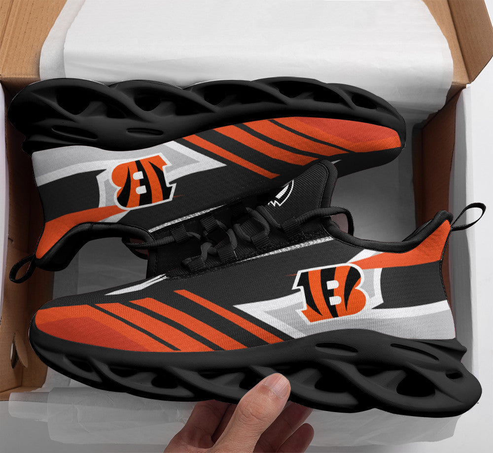Ideafootwear Cincinnati Bengals NFL Max Soul Shoes Sneakers For Men And Women
