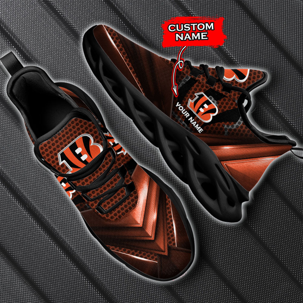 Ideafootwear Cincinnati Bengals NFL Max Soul Shoes Sneakers For Men And Women