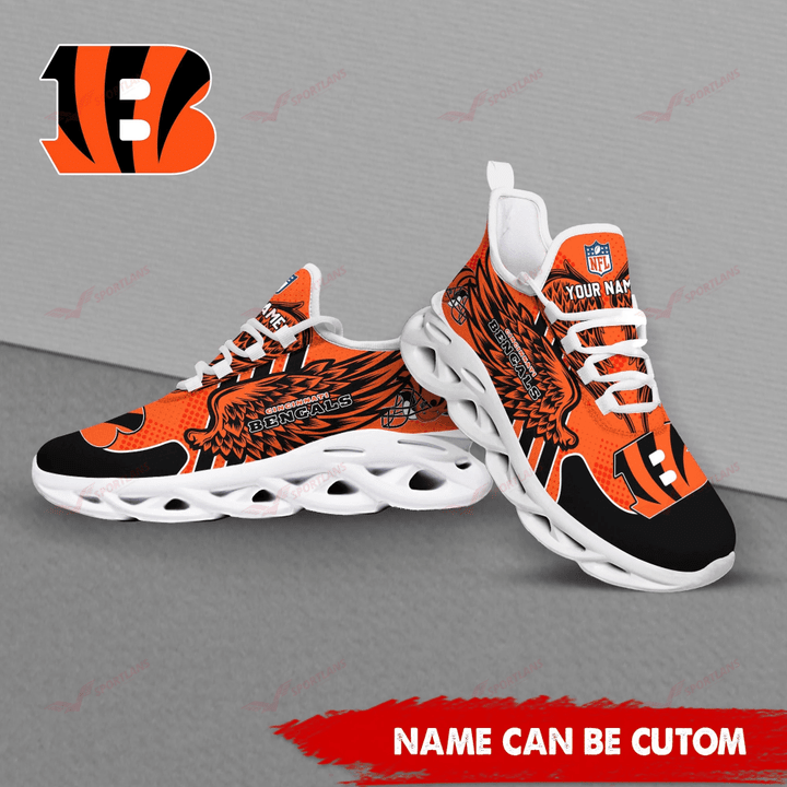 Ideafootwear Cincinnati Bengals NFL Max Soul Shoes Sneakers For Men And Women