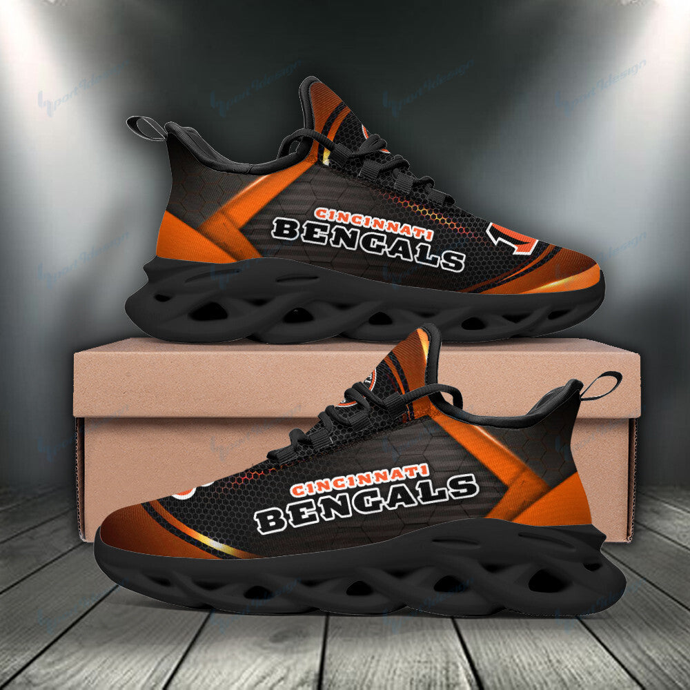 Ideafootwear Cincinnati Bengals NFL Max Soul Shoes Sneakers For Men And Women