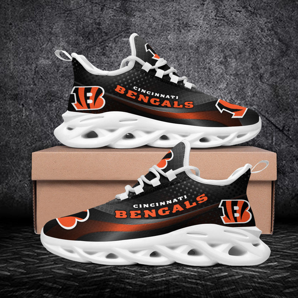 Ideafootwear Cincinnati Bengals NFL Max Soul Shoes Sneakers For Men And Women