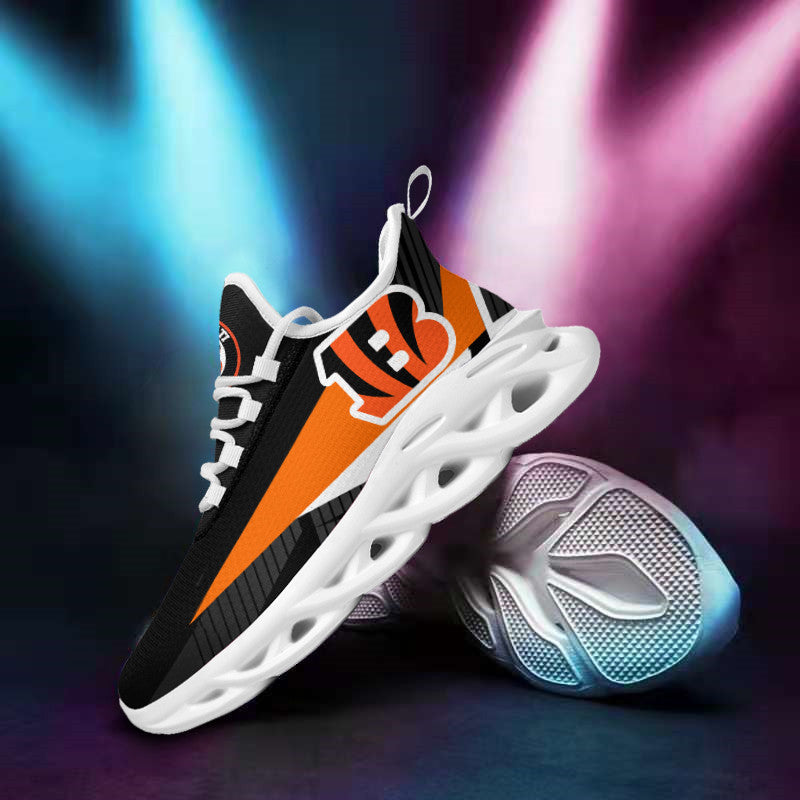 Ideafootwear Cincinnati Bengals NFL Max Soul Shoes Sneakers For Men And Women