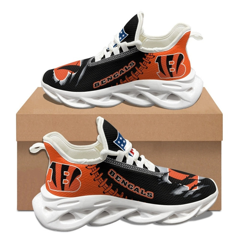 Ideafootwear Cincinnati Bengals NFL Max Soul Shoes Sneakers For Men And Women