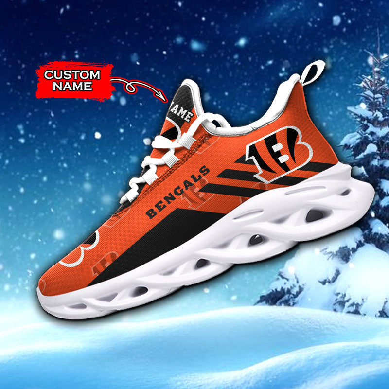 Ideafootwear Cincinnati Bengals NFL Max Soul Shoes Sneakers For Men And Women