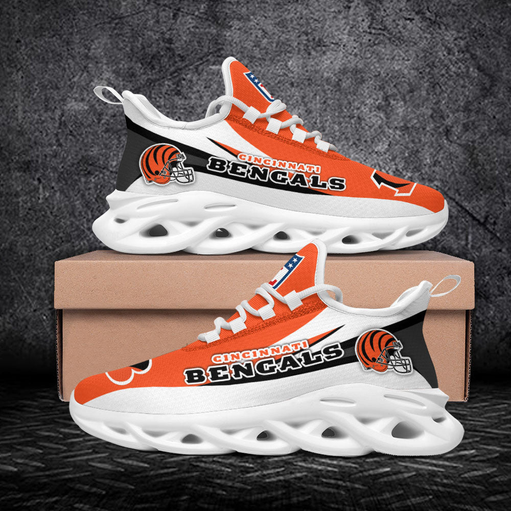 Ideafootwear Cincinnati Bengals NFL Max Soul Shoes Sneakers For Men And Women