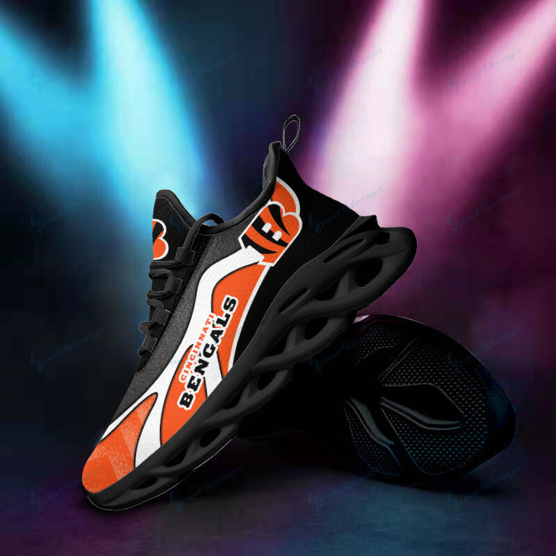 Ideafootwear Cincinnati Bengals NFL Max Soul Shoes Sneakers For Men And Women