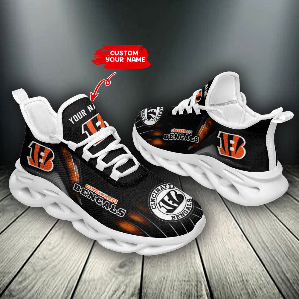 Ideafootwear Cincinnati Bengals NFL Max Soul Shoes Sneakers For Men And Women