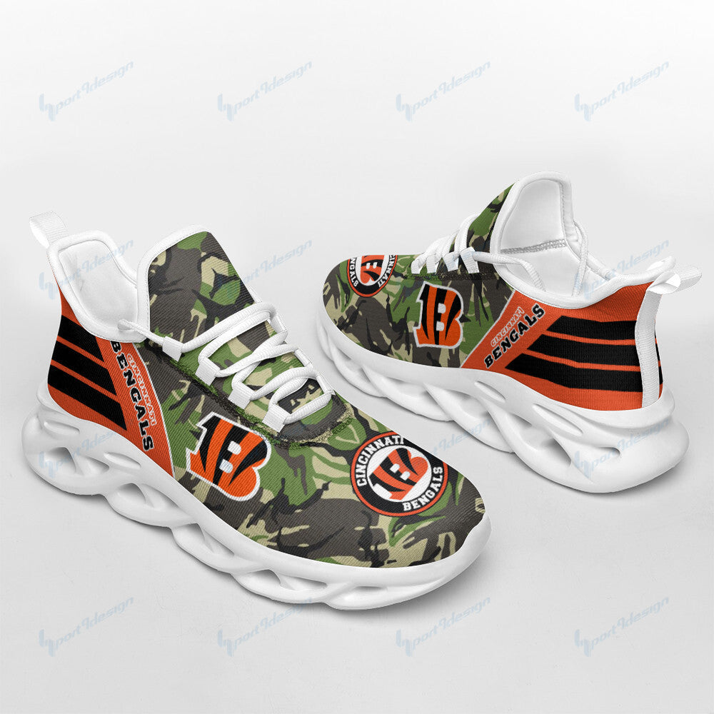 Ideafootwear Cincinnati Bengals NFL Max Soul Shoes Sneakers For Men And Women