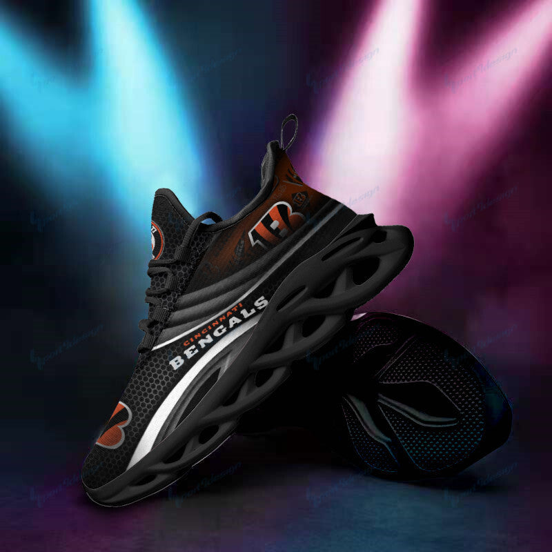 Ideafootwear Cincinnati Bengals NFL Max Soul Shoes Sneakers For Men And Women