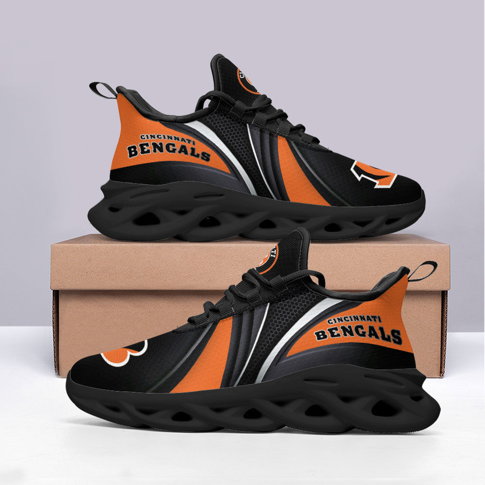 Ideafootwear Cincinnati Bengals NFL Max Soul Shoes Sneakers For Men And Women