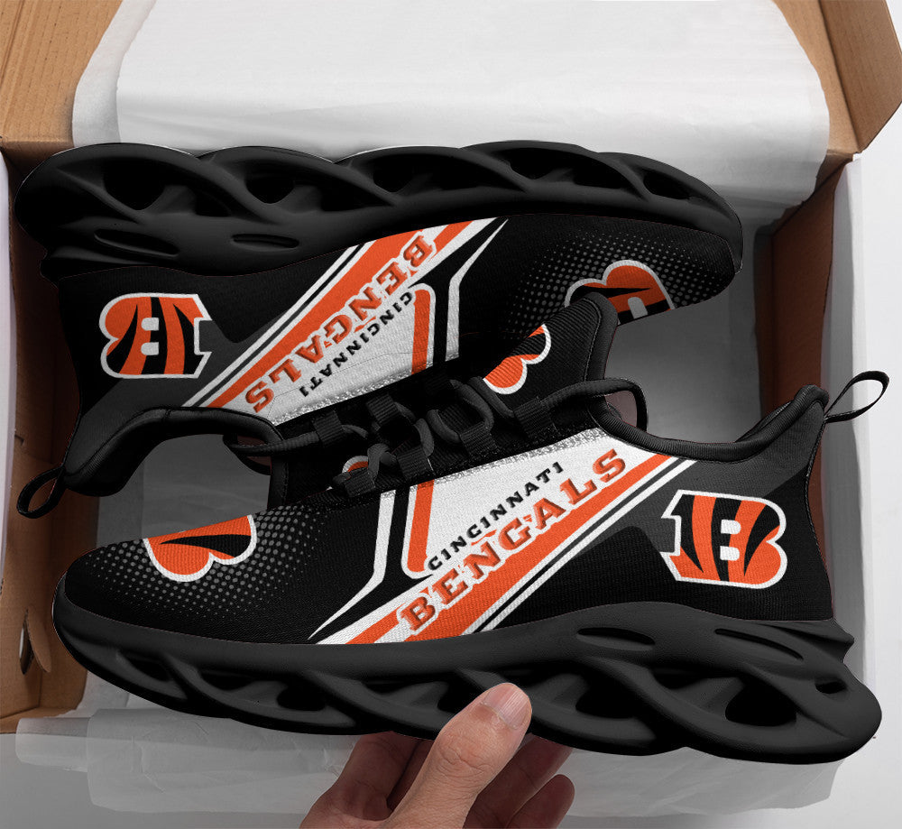 Ideafootwear Cincinnati Bengals NFL Max Soul Shoes Sneakers For Men And Women
