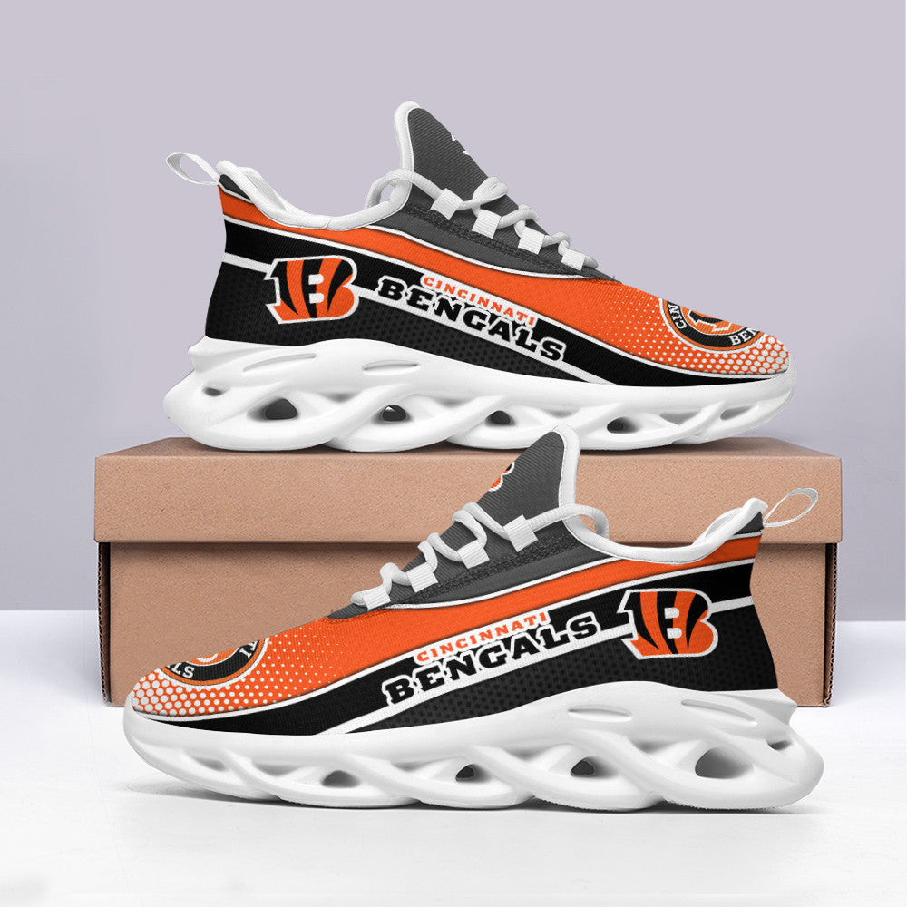 Ideafootwear Cincinnati Bengals NFL Max Soul Shoes Sneakers For Men And Women