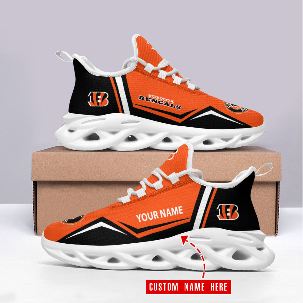 Ideafootwear Cincinnati Bengals NFL Max Soul Shoes Sneakers For Men And Women