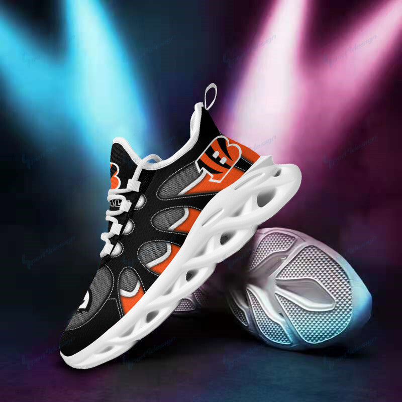 Ideafootwear Cincinnati Bengals NFL Max Soul Shoes Sneakers For Men And Women