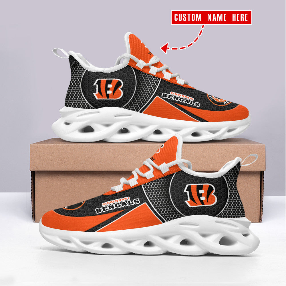 Ideafootwear Cincinnati Bengals NFL Max Soul Shoes Sneakers For Men And Women