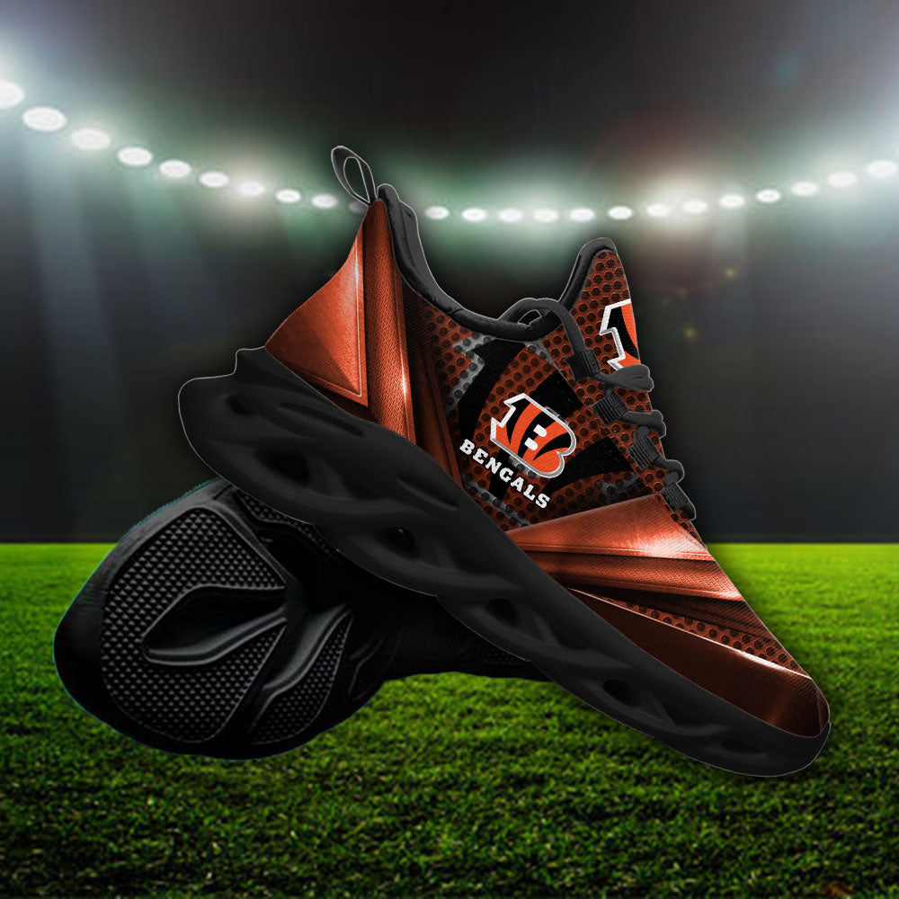 Ideafootwear Cincinnati Bengals NFL Max Soul Shoes Sneakers For Men And Women