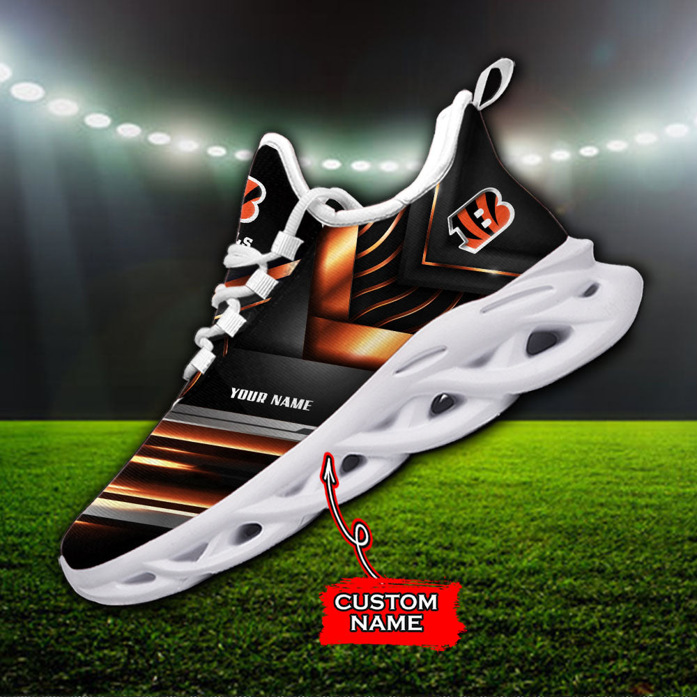 Ideafootwear Cincinnati Bengals NFL Max Soul Shoes Sneakers For Men And Women