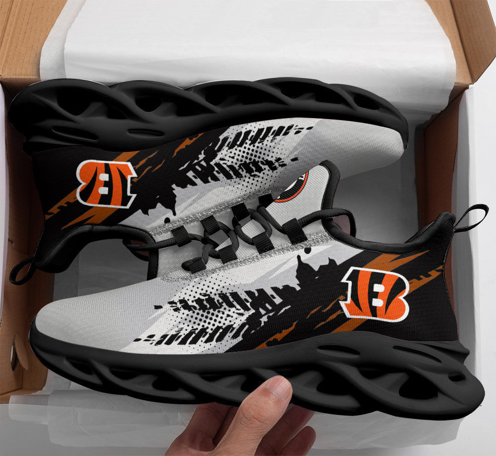 Ideafootwear Cincinnati Bengals NFL Max Soul Shoes Sneakers For Men And Women