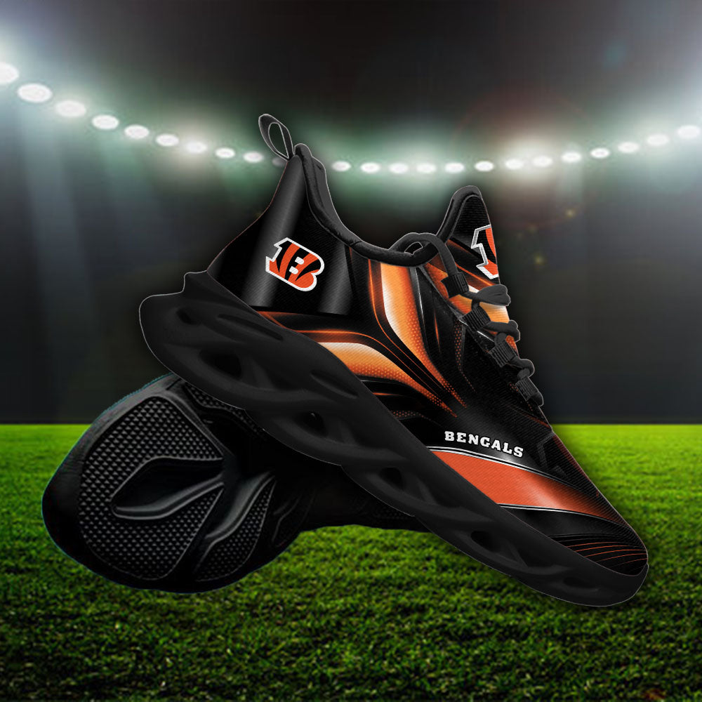 Ideafootwear Cincinnati Bengals NFL Max Soul Shoes Sneakers For Men And Women