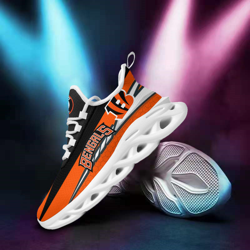 Ideafootwear Cincinnati Bengals NFL Max Soul Shoes Sneakers For Men And Women