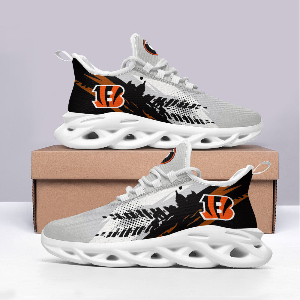 Ideafootwear Cincinnati Bengals NFL Max Soul Shoes Sneakers For Men And Women
