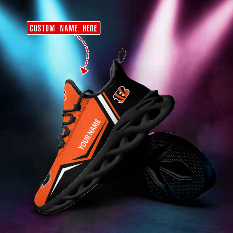 Ideafootwear Cincinnati Bengals NFL Max Soul Shoes Sneakers For Men And Women
