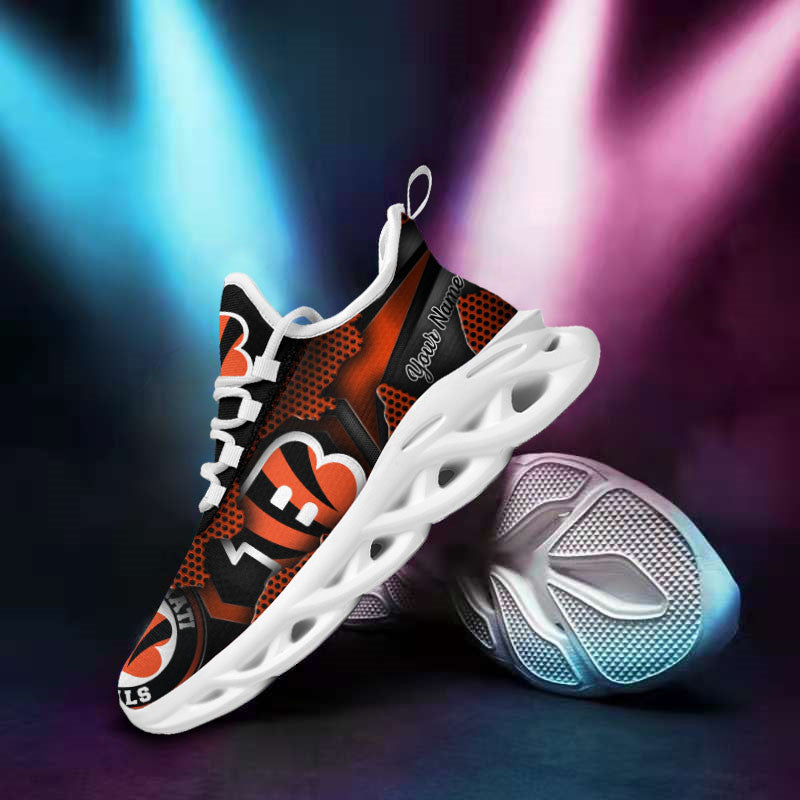Ideafootwear Cincinnati Bengals NFL Max Soul Shoes Sneakers For Men And Women