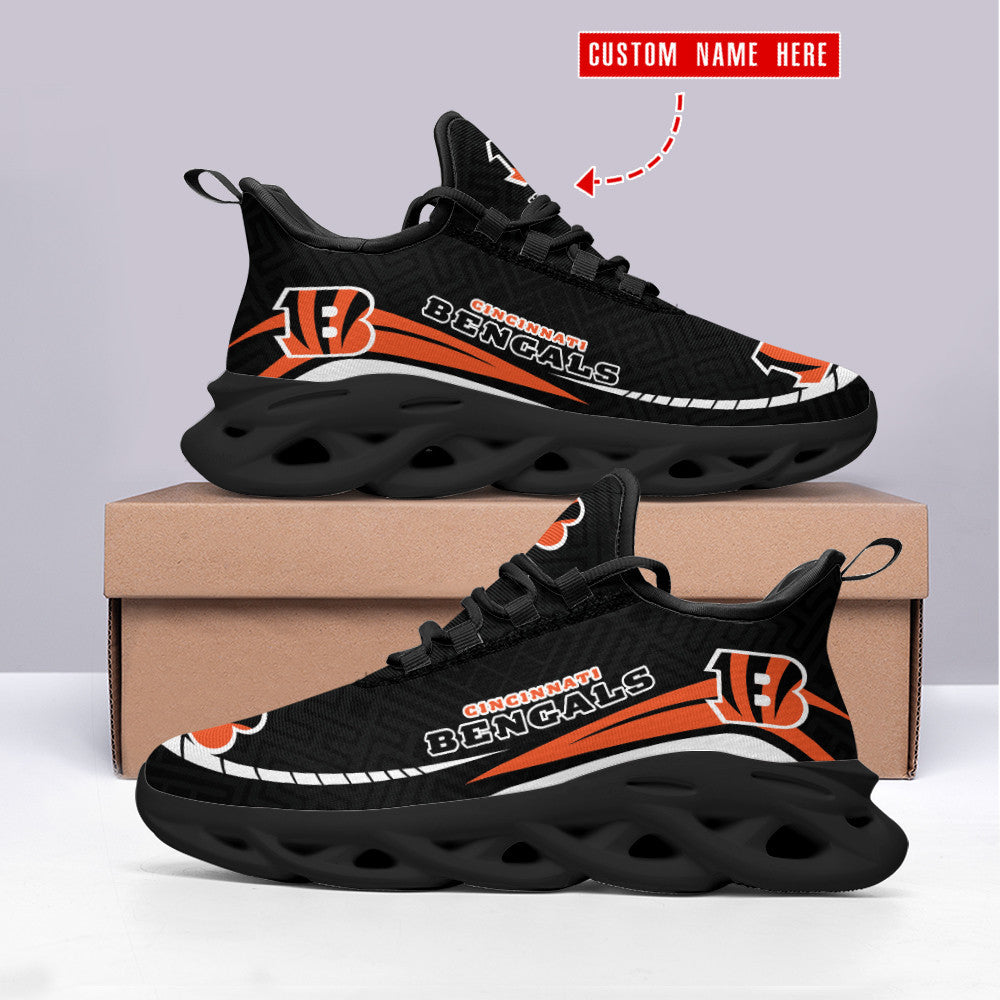 Ideafootwear Cincinnati Bengals NFL Max Soul Shoes Sneakers For Men And Women