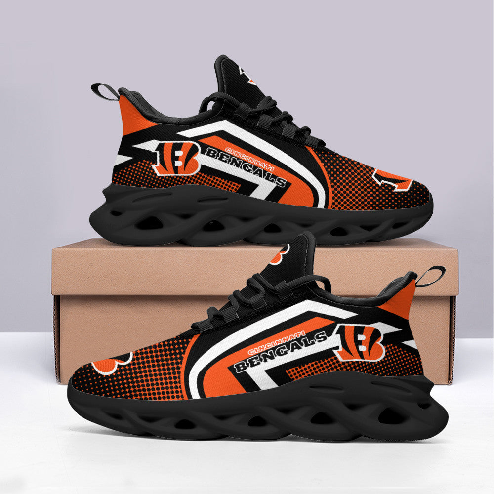 Ideafootwear Cincinnati Bengals NFL Max Soul Shoes Sneakers For Men And Women