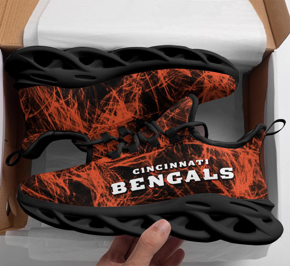 Ideafootwear Cincinnati Bengals NFL Max Soul Shoes Sneakers For Men And Women