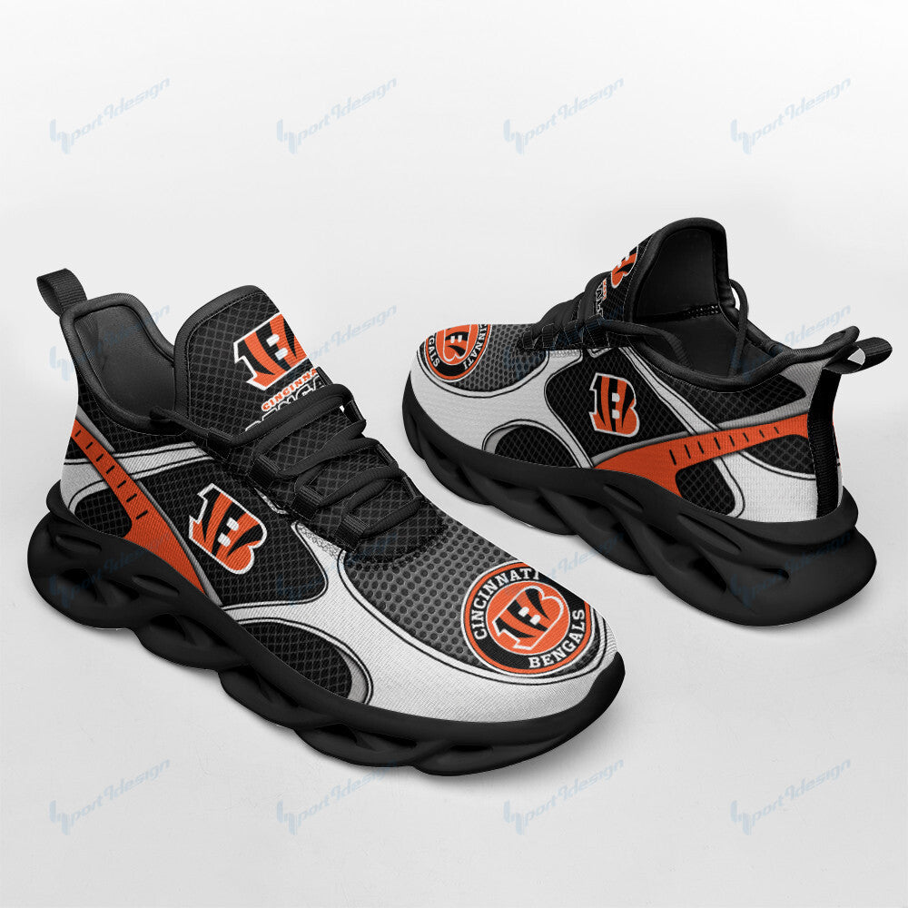 Ideafootwear Cincinnati Bengals NFL Max Soul Shoes Sneakers For Men And Women