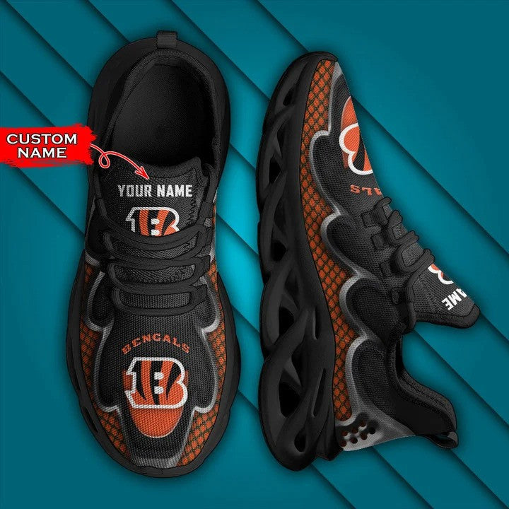 Ideafootwear Cincinnati Bengals NFL Max Soul Shoes Sneakers For Men And Women