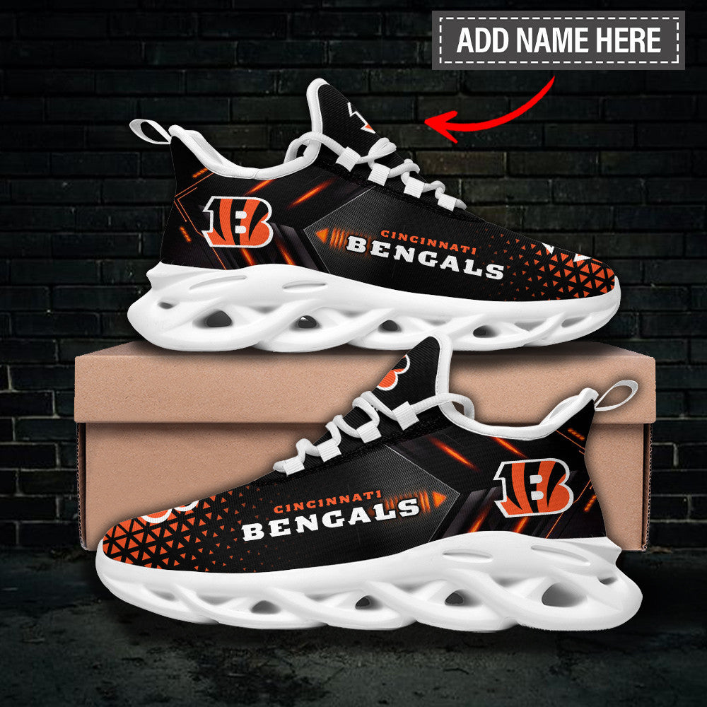Ideafootwear Cincinnati Bengals NFL Max Soul Shoes Sneakers For Men And Women