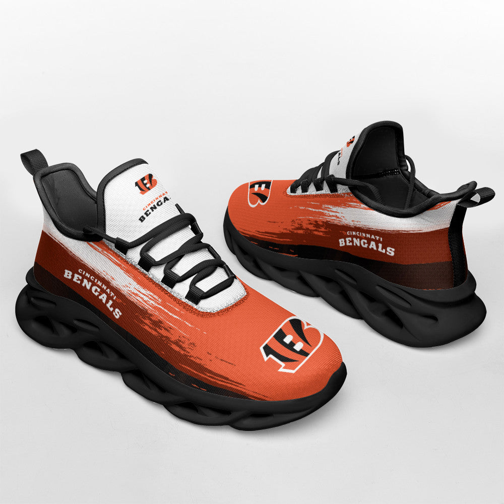 Ideafootwear Cincinnati Bengals NFL Max Soul Shoes Sneakers For Men And Women
