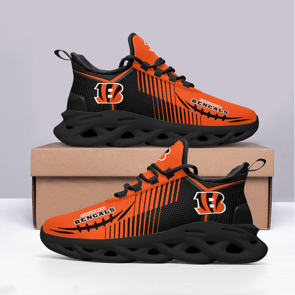 Ideafootwear Cincinnati Bengals NFL Max Soul Shoes Sneakers For Men And Women