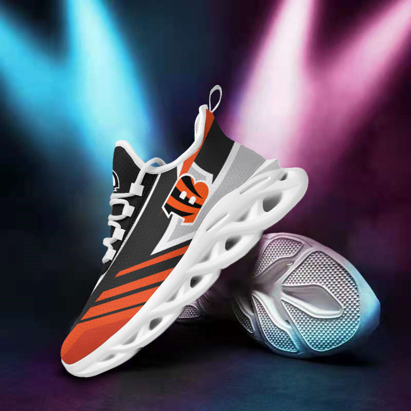 Ideafootwear Cincinnati Bengals NFL Max Soul Shoes Sneakers For Men And Women