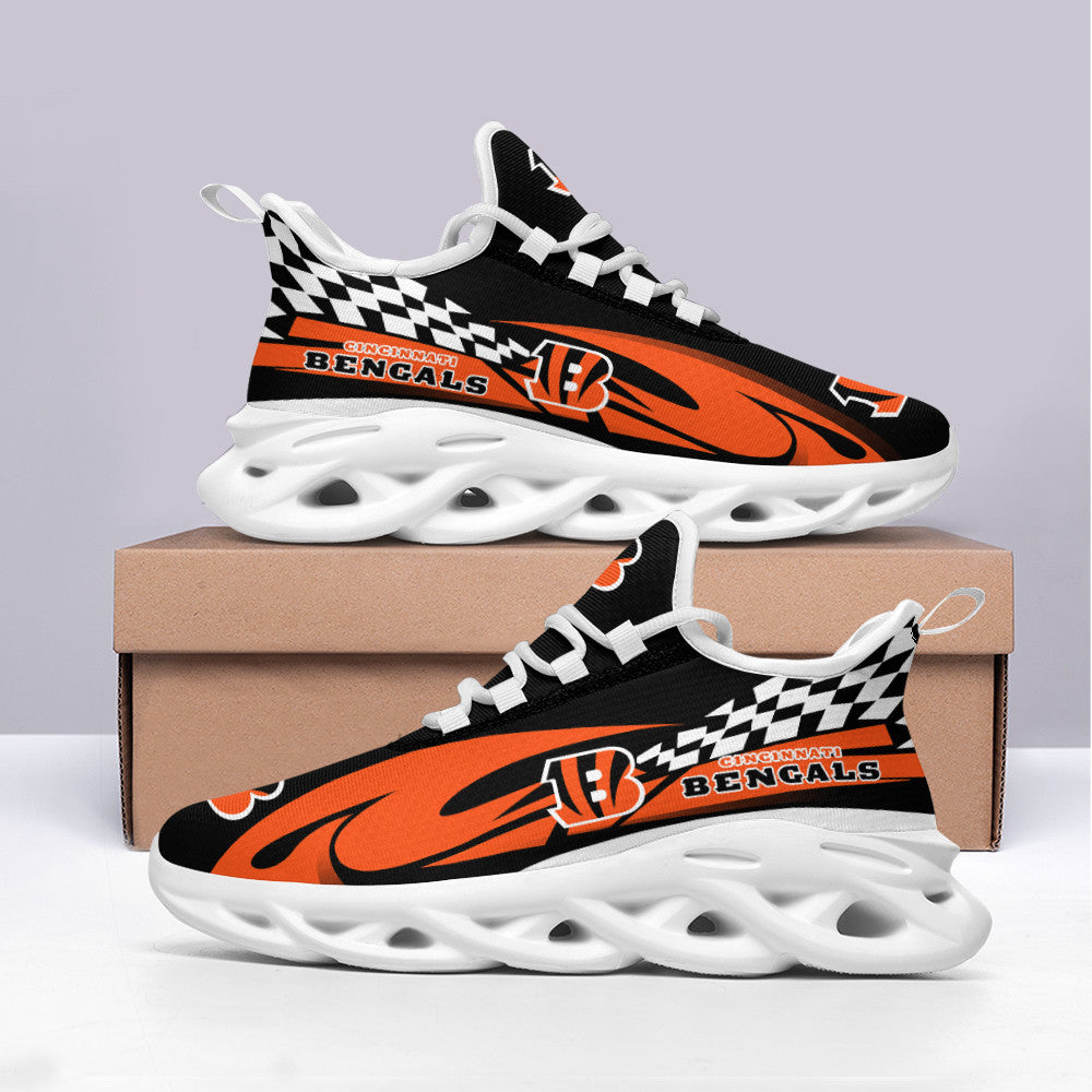 Ideafootwear Cincinnati Bengals NFL Max Soul Shoes Sneakers For Men And Women