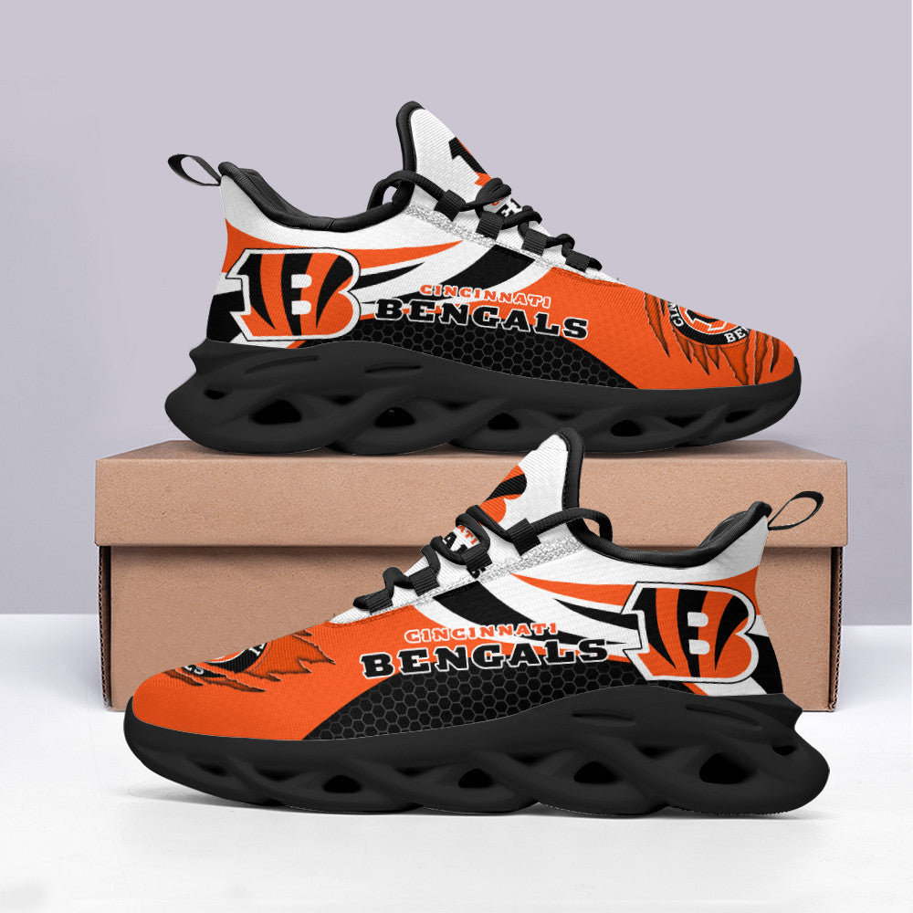 Ideafootwear Cincinnati Bengals NFL Max Soul Shoes Sneakers For Men And Women