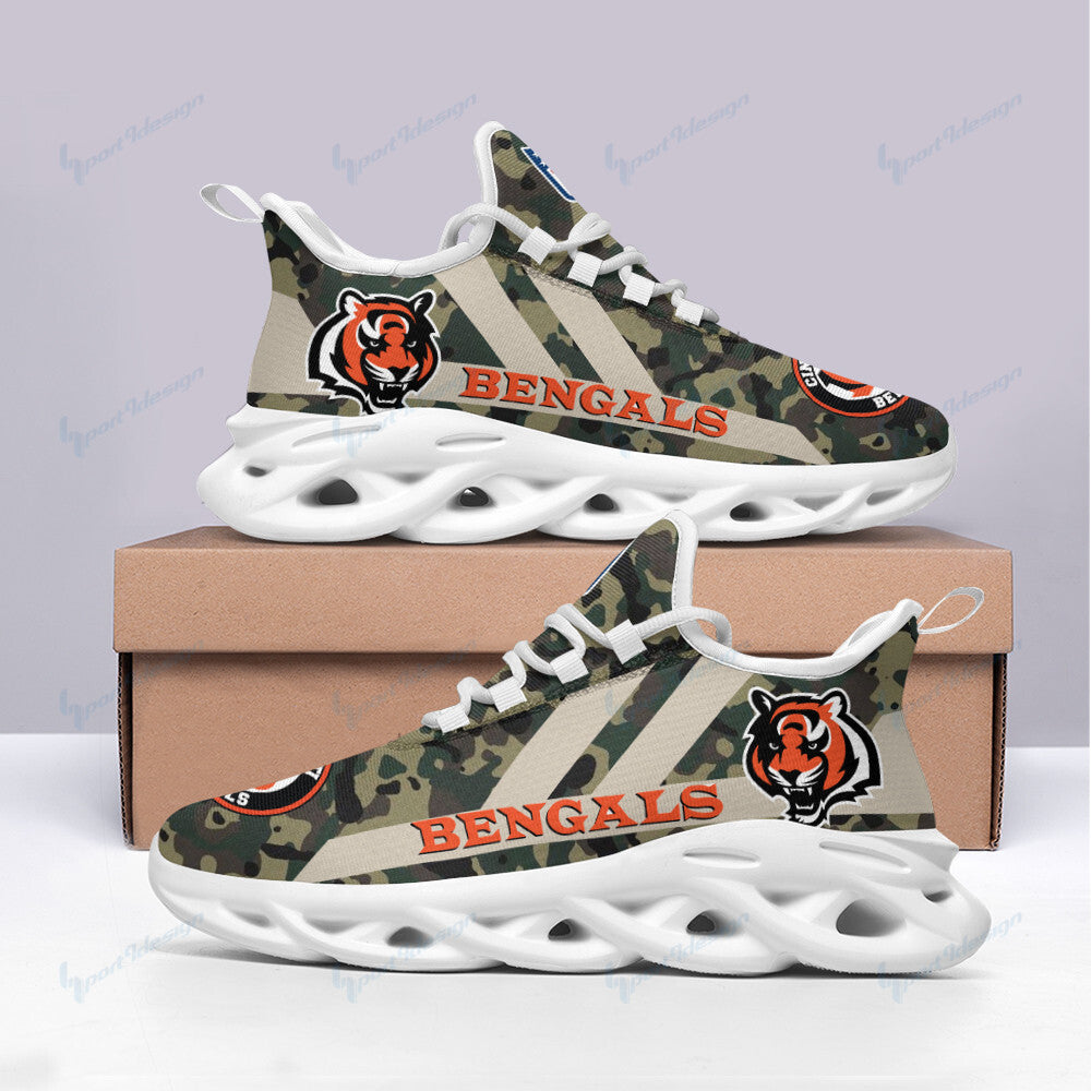 Ideafootwear Cincinnati Bengals NFL Max Soul Shoes Sneakers For Men And Women
