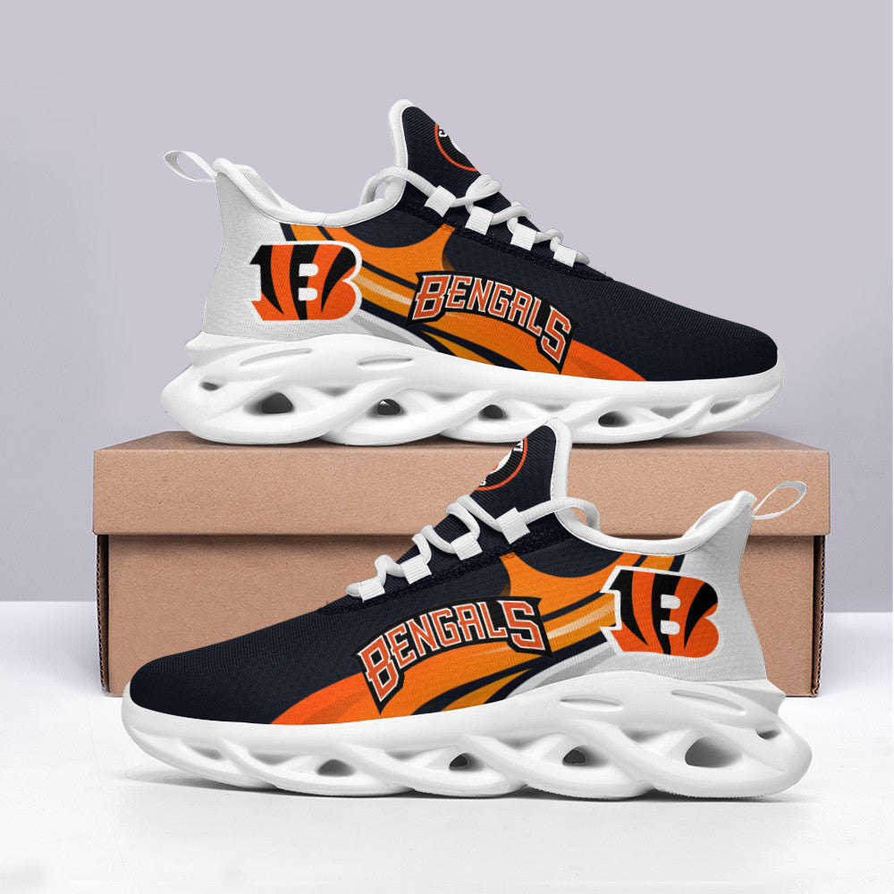 Ideafootwear Cincinnati Bengals NFL Max Soul Shoes Sneakers For Men And Women