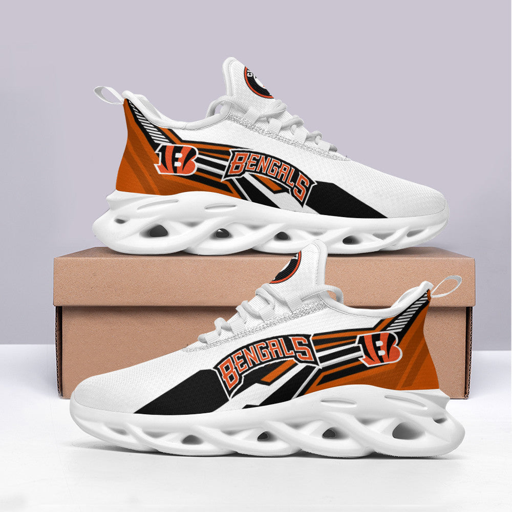 Ideafootwear Cincinnati Bengals NFL Max Soul Shoes Sneakers For Men And Women