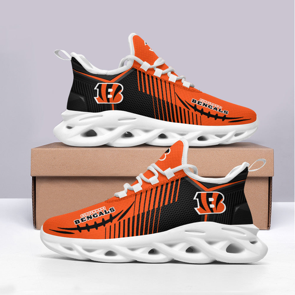 Ideafootwear Cincinnati Bengals NFL Max Soul Shoes Sneakers For Men And Women